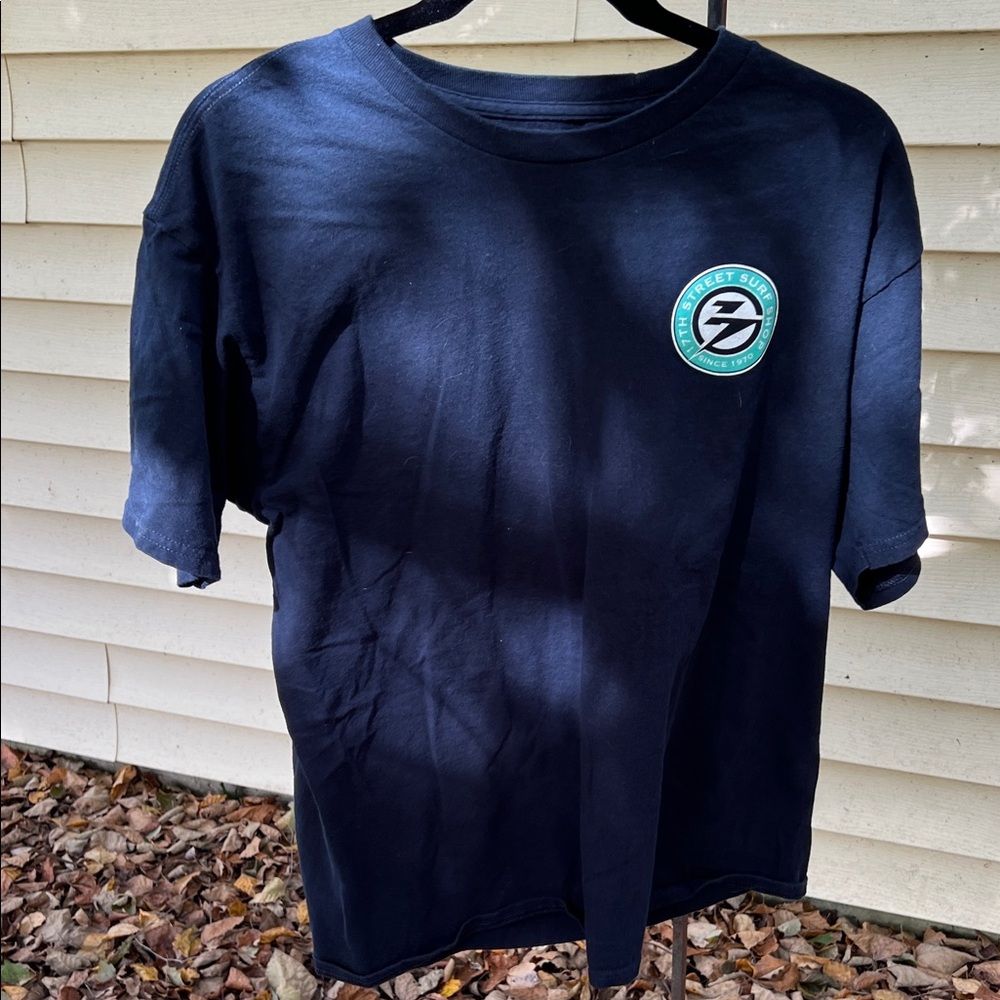 Z Logo Navy Short Sleeve Tee
